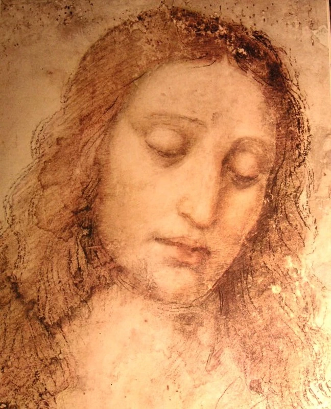 135-L'ultima cena - Studio per la testa di Cristo